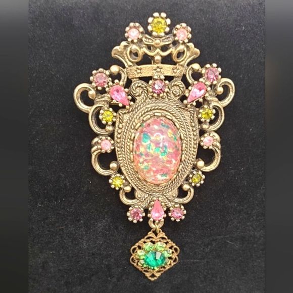 Sarah Coventry Jewelry - Sarah Coventry Contessa Brooch Pendant Vintage Estate Find ♥️